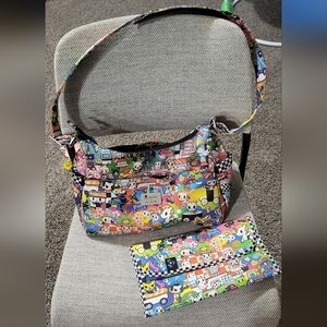 Ju Ju Be Shoulder/Diaper Bag & Changing Pad